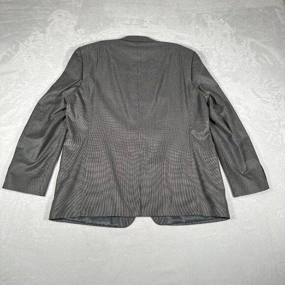 Lauren Ralph Lauren Blazer Men Size 48L Gray Herringbone 2-Button Classic Jacket - Picture 9 of 10